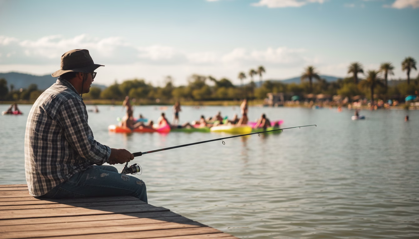 Angeln am Badesee: Erfolgreich trotz Badegästen